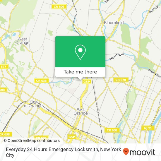 Mapa de Everyday 24 Hours Emergency Locksmith