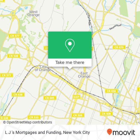 Mapa de L J 's Mortgages and Funding