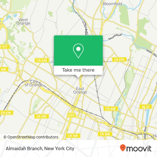 Mapa de Almaidah Branch