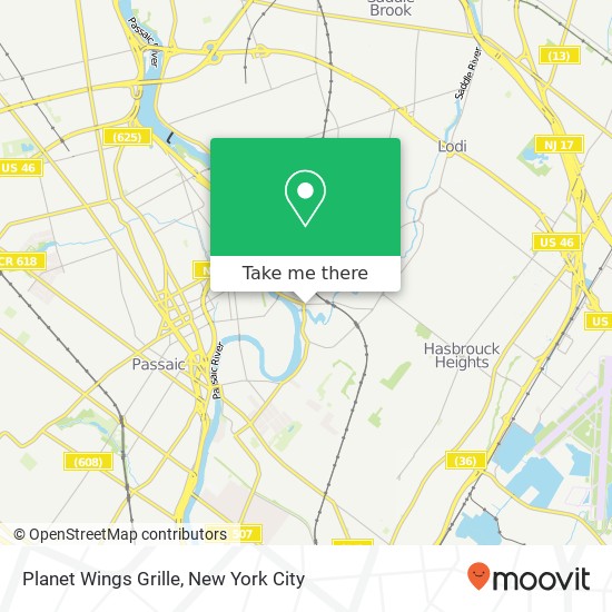 Mapa de Planet Wings Grille