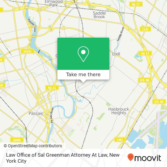 Law Office of Sal Greenman Attorney At Law map