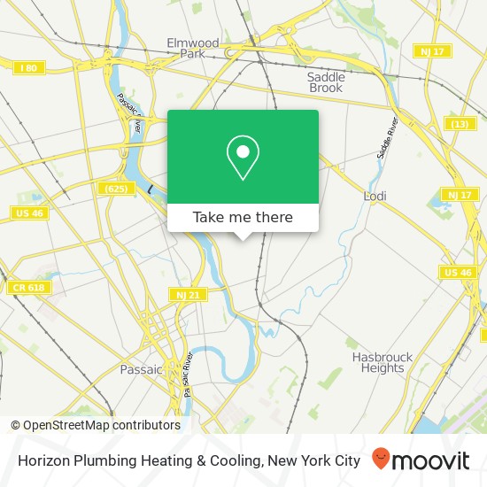 Horizon Plumbing Heating & Cooling map