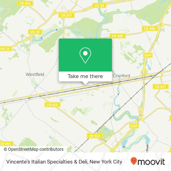 Mapa de Vincente's Italian Specialties & Deli