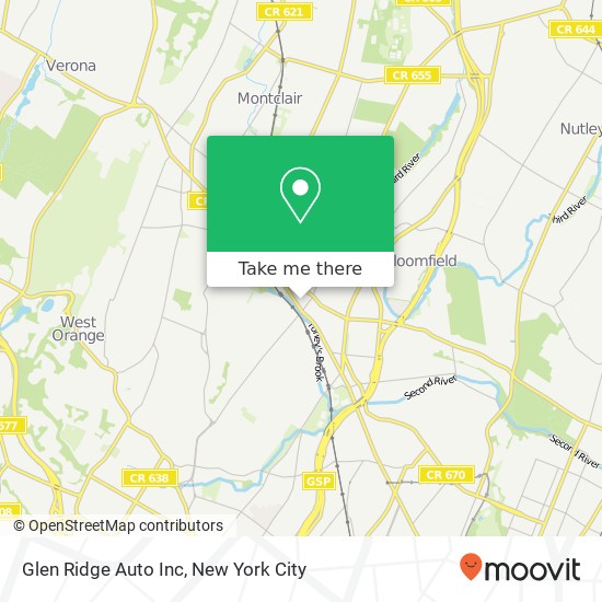 Glen Ridge Auto Inc map