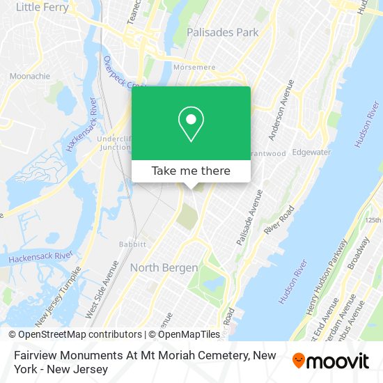 Fairview Monuments At Mt Moriah Cemetery map