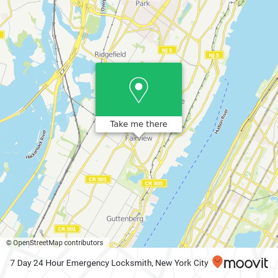 Mapa de 7 Day 24 Hour Emergency Locksmith