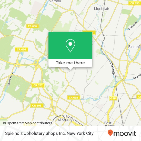 Spielholz Upholstery Shops Inc map