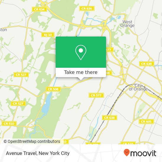 Avenue Travel map