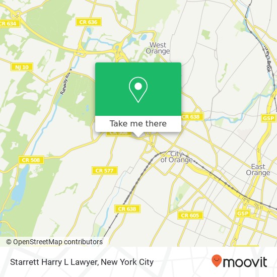 Mapa de Starrett Harry L Lawyer