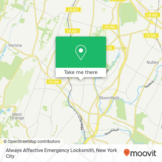 Mapa de Always Affective Emergency Locksmith