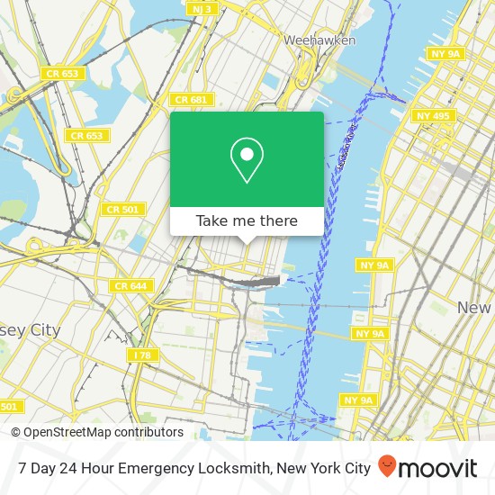 Mapa de 7 Day 24 Hour Emergency Locksmith