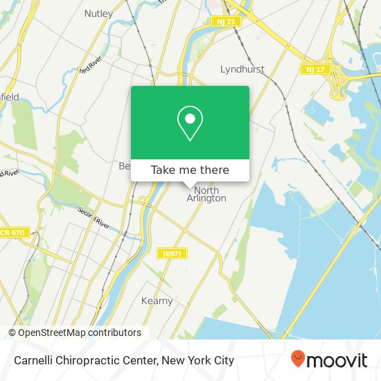 Carnelli Chiropractic Center map