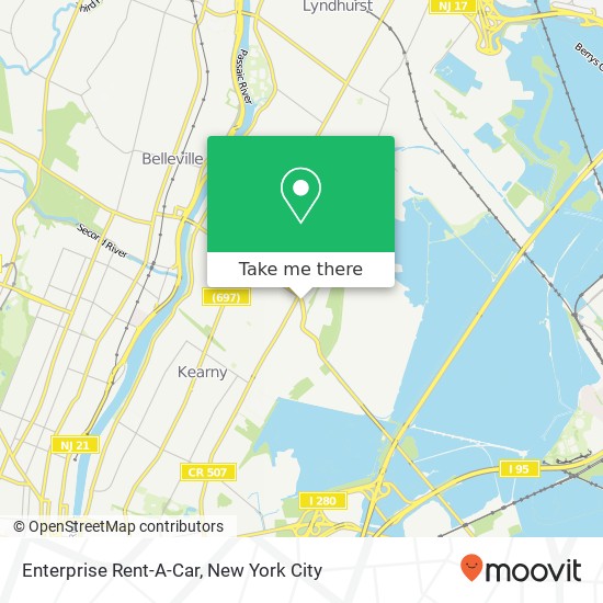 Mapa de Enterprise Rent-A-Car