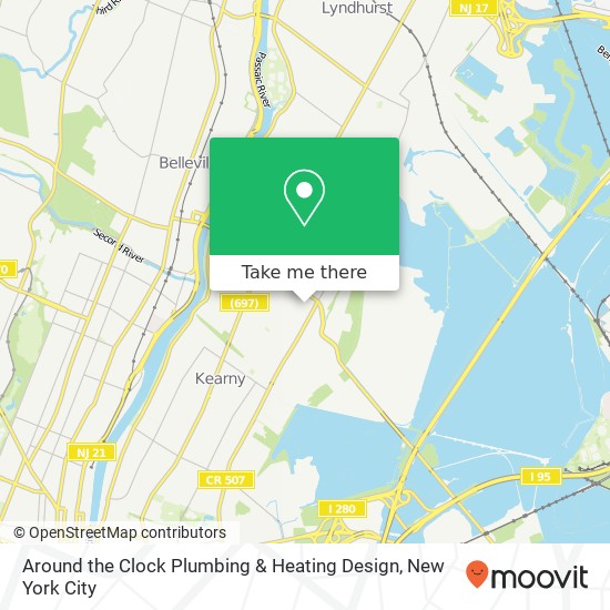 Mapa de Around the Clock Plumbing & Heating Design