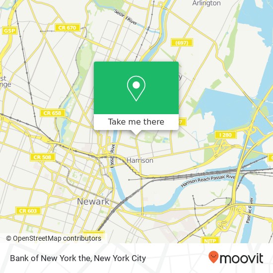 Mapa de Bank of New York the