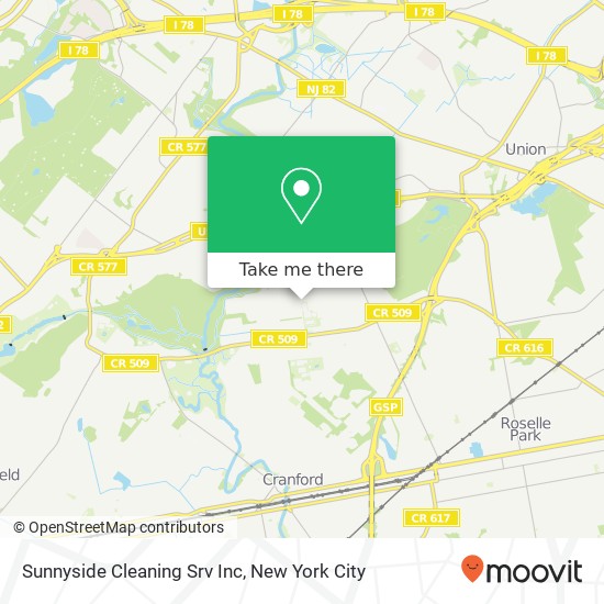 Mapa de Sunnyside Cleaning Srv Inc