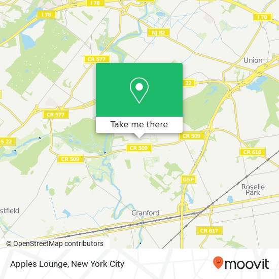 Apples Lounge map