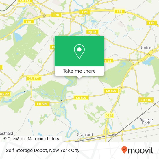 Self Storage Depot map