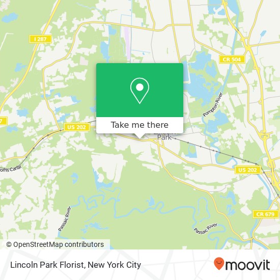Lincoln Park Florist map