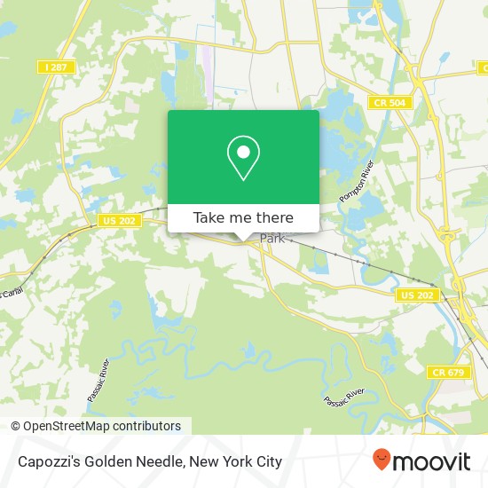 Mapa de Capozzi's Golden Needle