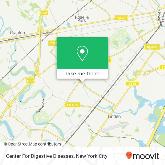 Mapa de Center For Digestive Diseases