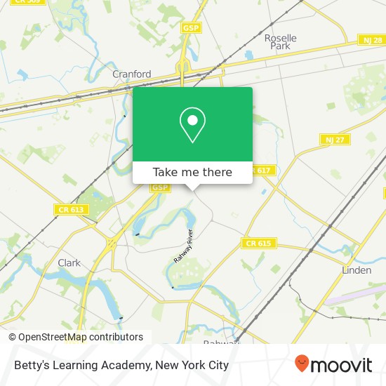 Mapa de Betty's Learning Academy