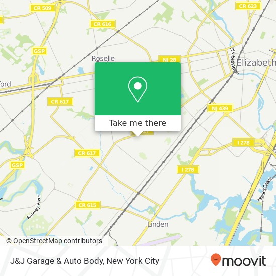 Mapa de J&J Garage & Auto Body