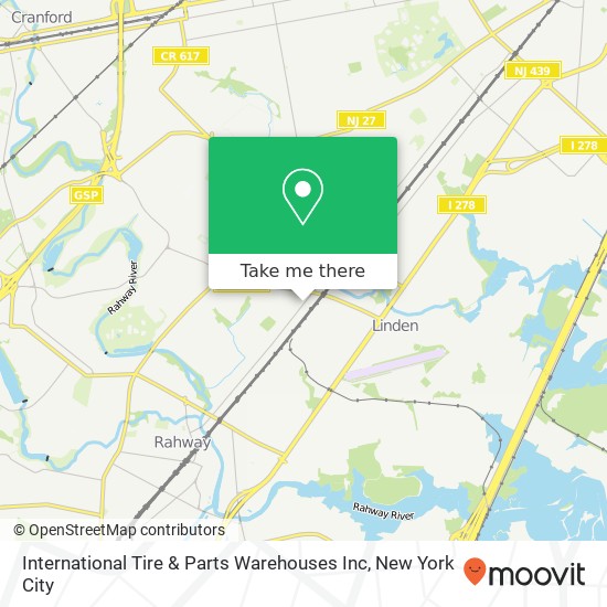 International Tire & Parts Warehouses Inc map