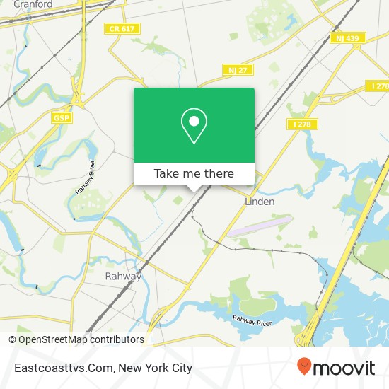 Eastcoasttvs.Com map