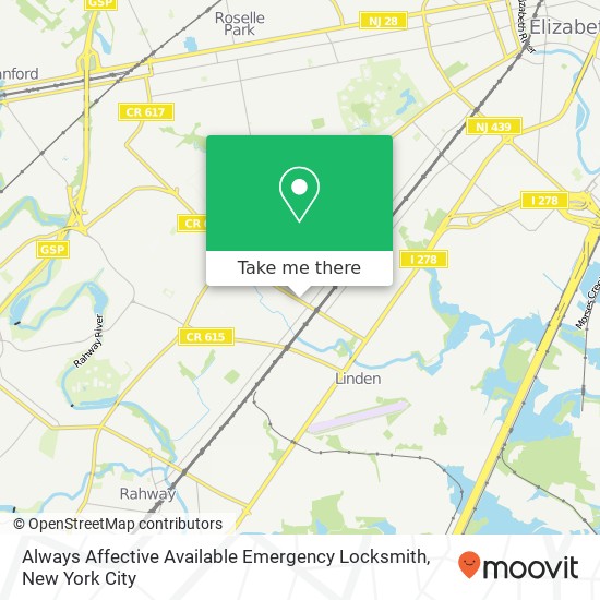 Always Affective Available Emergency Locksmith map