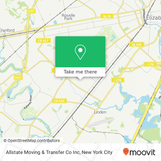 Allstate Moving & Transfer Co Inc map