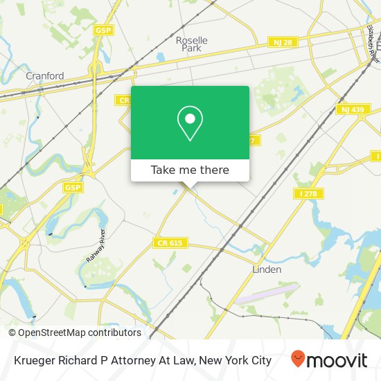 Krueger Richard P Attorney At Law map