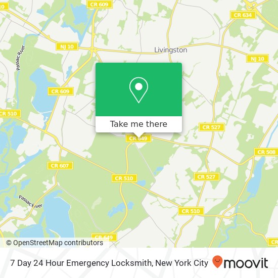 Mapa de 7 Day 24 Hour Emergency Locksmith