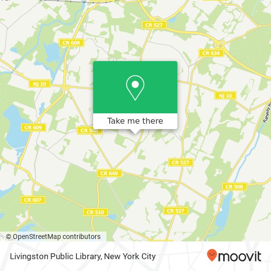 Livingston Public Library map