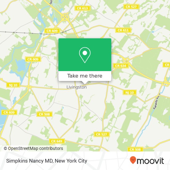 Simpkins Nancy MD map