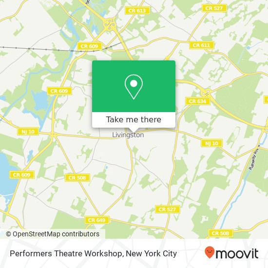 Performers Theatre Workshop map