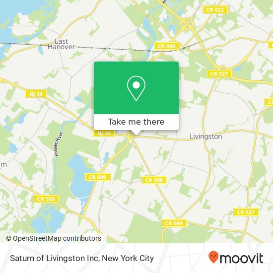 Saturn of Livingston Inc map