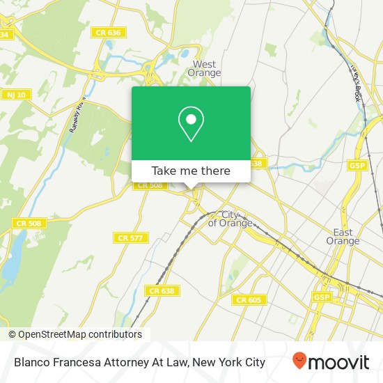 Blanco Francesa Attorney At Law map