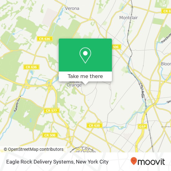 Mapa de Eagle Rock Delivery Systems