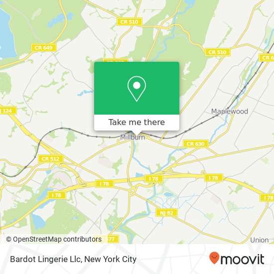 Bardot Lingerie Llc map