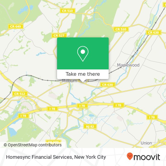 Homesync Financial Services map