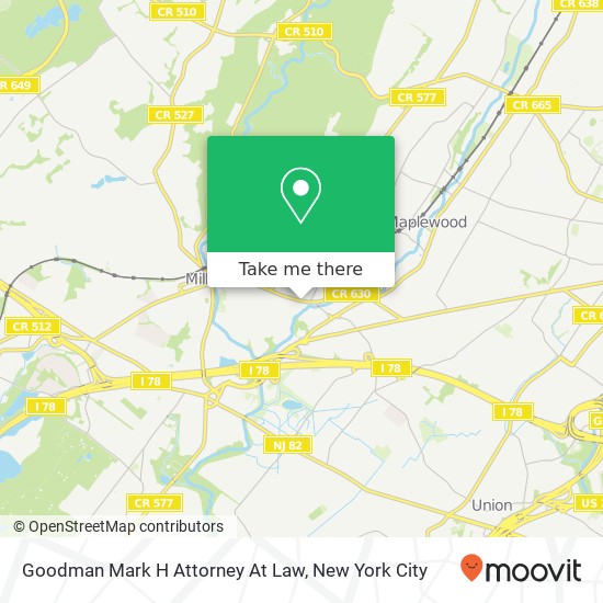 Goodman Mark H Attorney At Law map