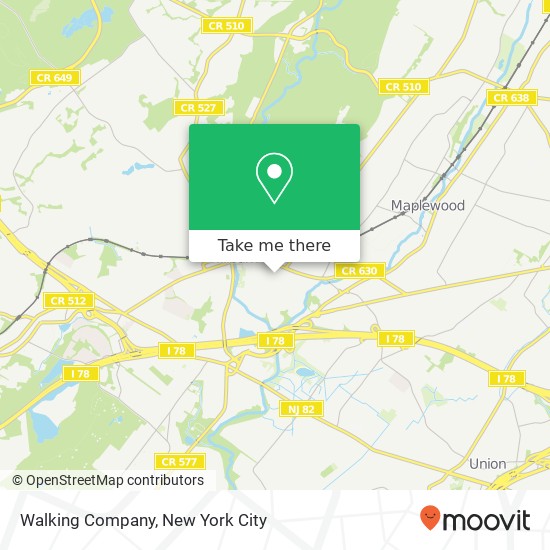 Walking Company map
