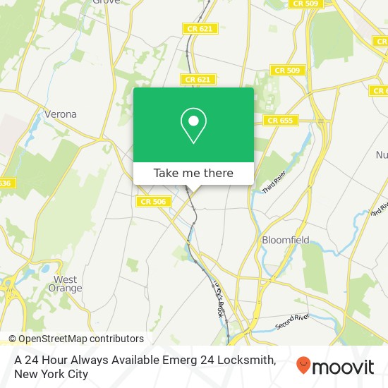 Mapa de A 24 Hour Always Available Emerg 24 Locksmith