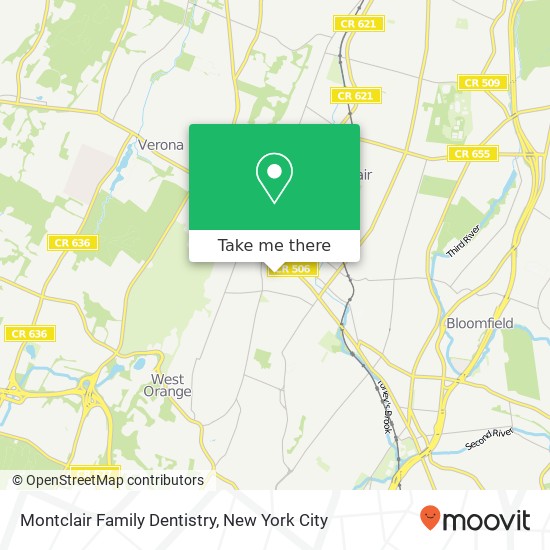 Mapa de Montclair Family Dentistry