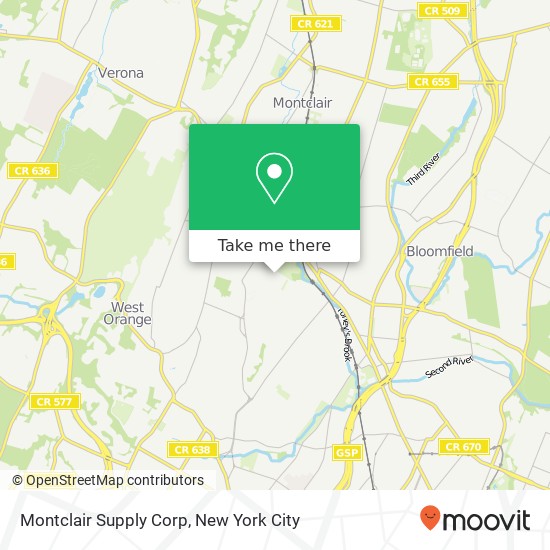 Mapa de Montclair Supply Corp