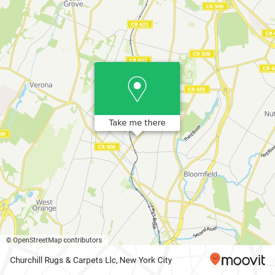 Churchill Rugs & Carpets Llc map