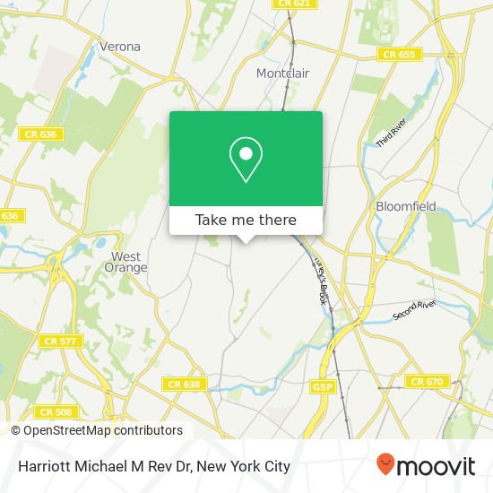 Harriott Michael M Rev Dr map