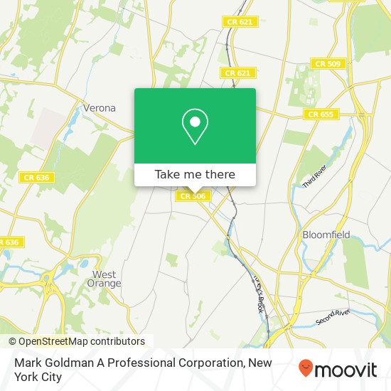 Mapa de Mark Goldman A Professional Corporation