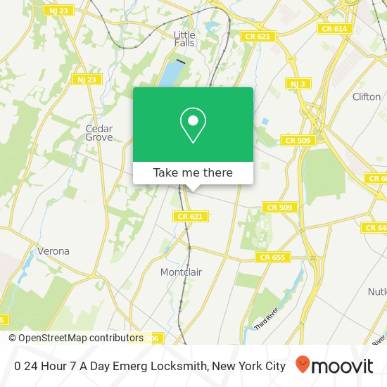 0 24 Hour 7 A Day Emerg Locksmith map